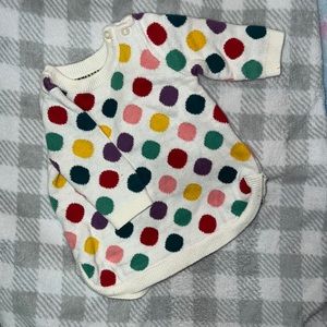 Baby Gap polka dot sweater 0-3 months